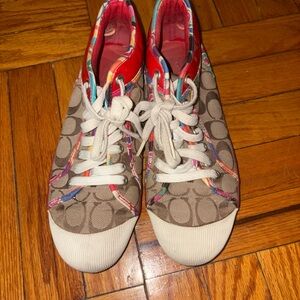 Stylish Women’s Coach Brown Sneakers